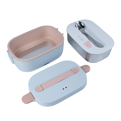 OEM Portable Electric Heated Lunch Box for Adults with Removable Dual Container 12V/24V/110V for Office