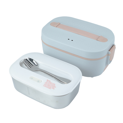 Electric Food Warmer Lunch Box Food Heater with Dual Power 24V/220V Portable Heated Lunch Container with Utensils