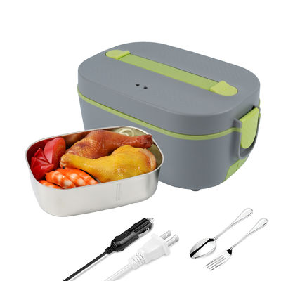 Electric Lunch Box for Adults 80W 1.8L Stainless Steel Portable Food Warmer 12/24/110V
