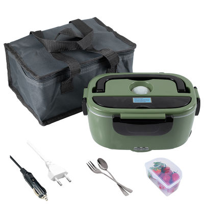 Portable Electric Heated Lunch Box 1.5L for Adults Leak-Proof Food Warmer with Removable 304 Stainless Steel Container